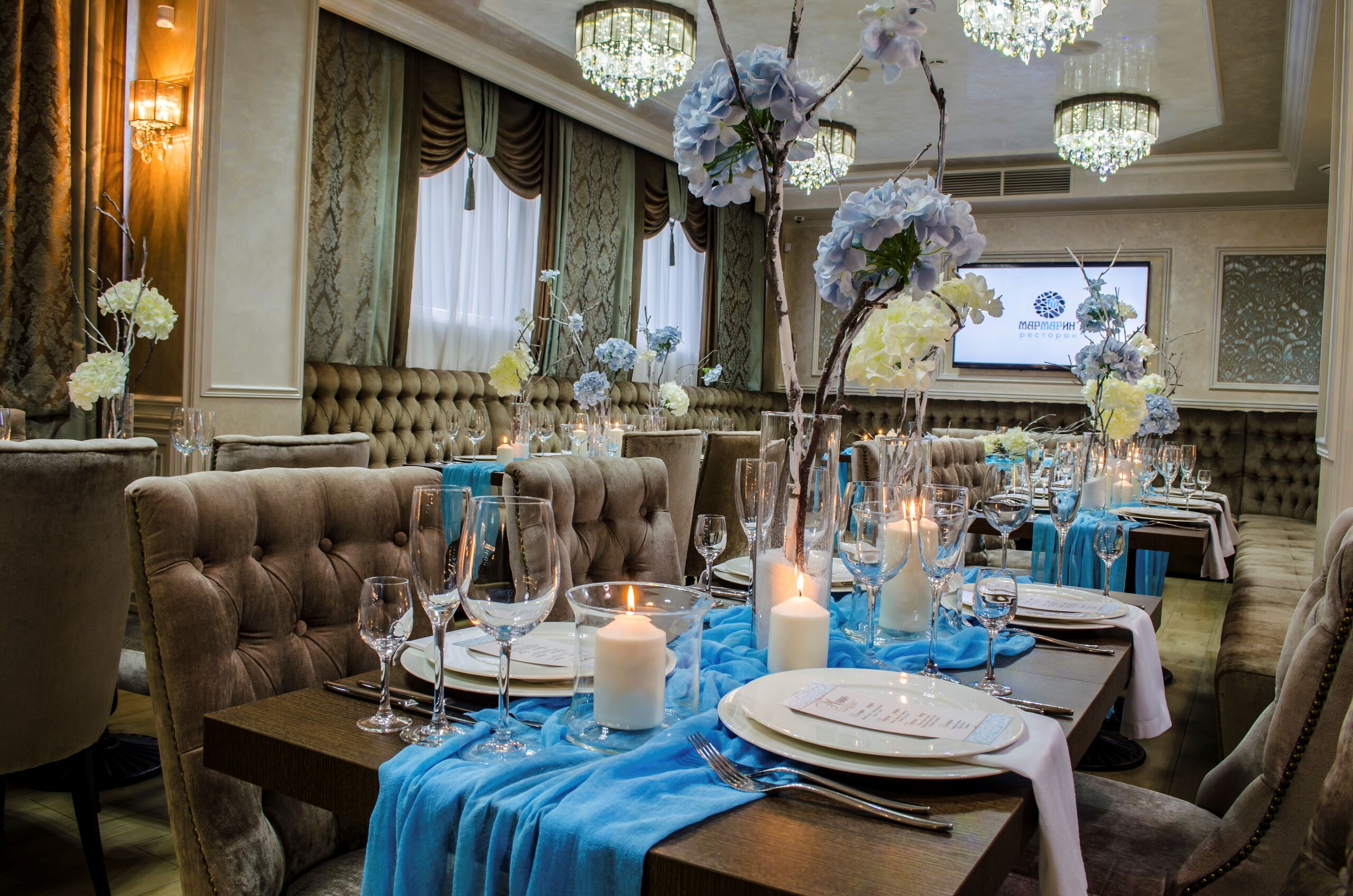 фотка зала для мероприятия Рестораны Мармарин на 1  мест Краснодара